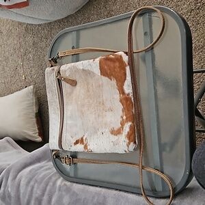Cowhide purse
